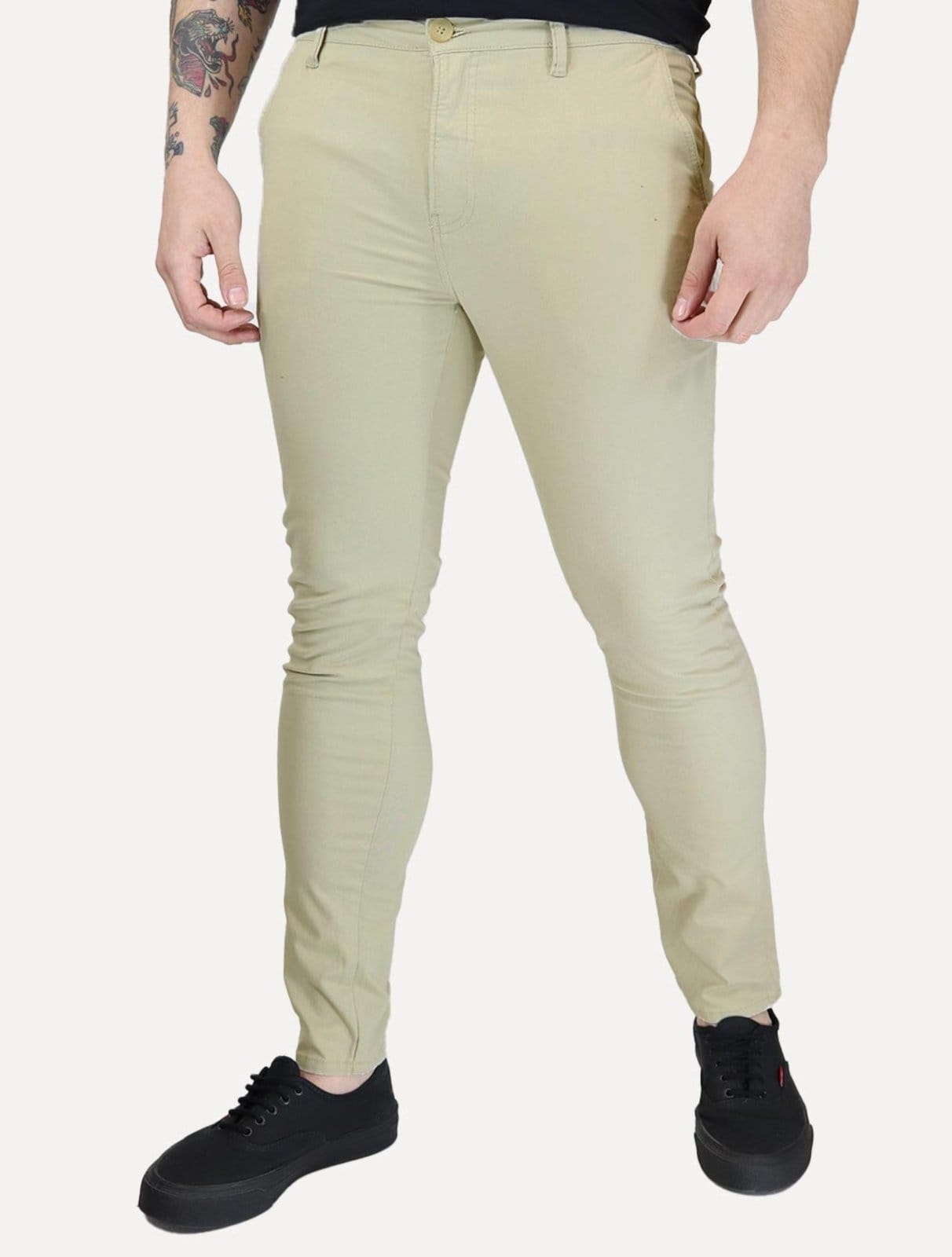 Calça Calvin Klein Jeans Masculina RE Issue Label Claro