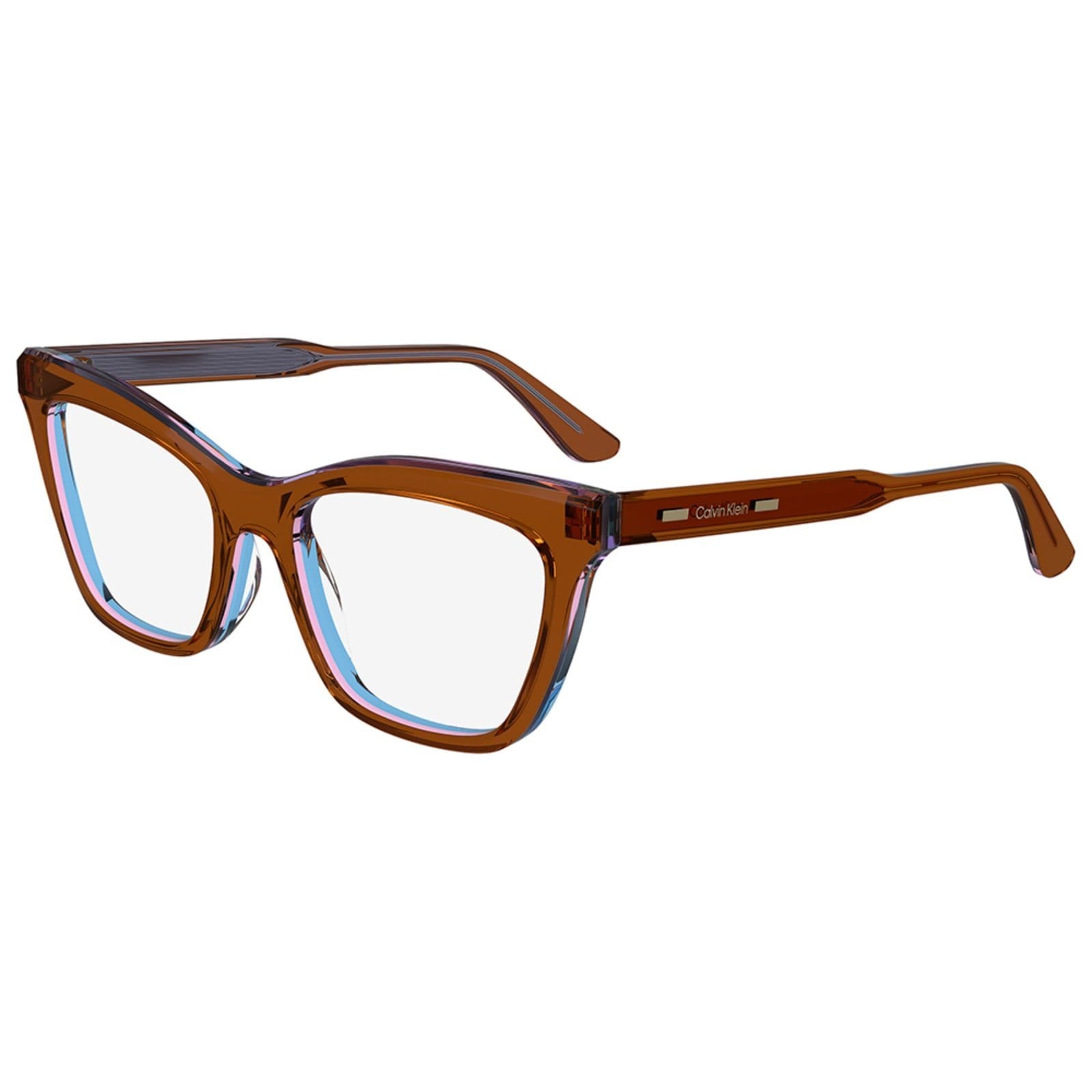 Vista principal Armação de Óculos Calvin Klein CK24517 227 Crystal Calvin Klein marrom