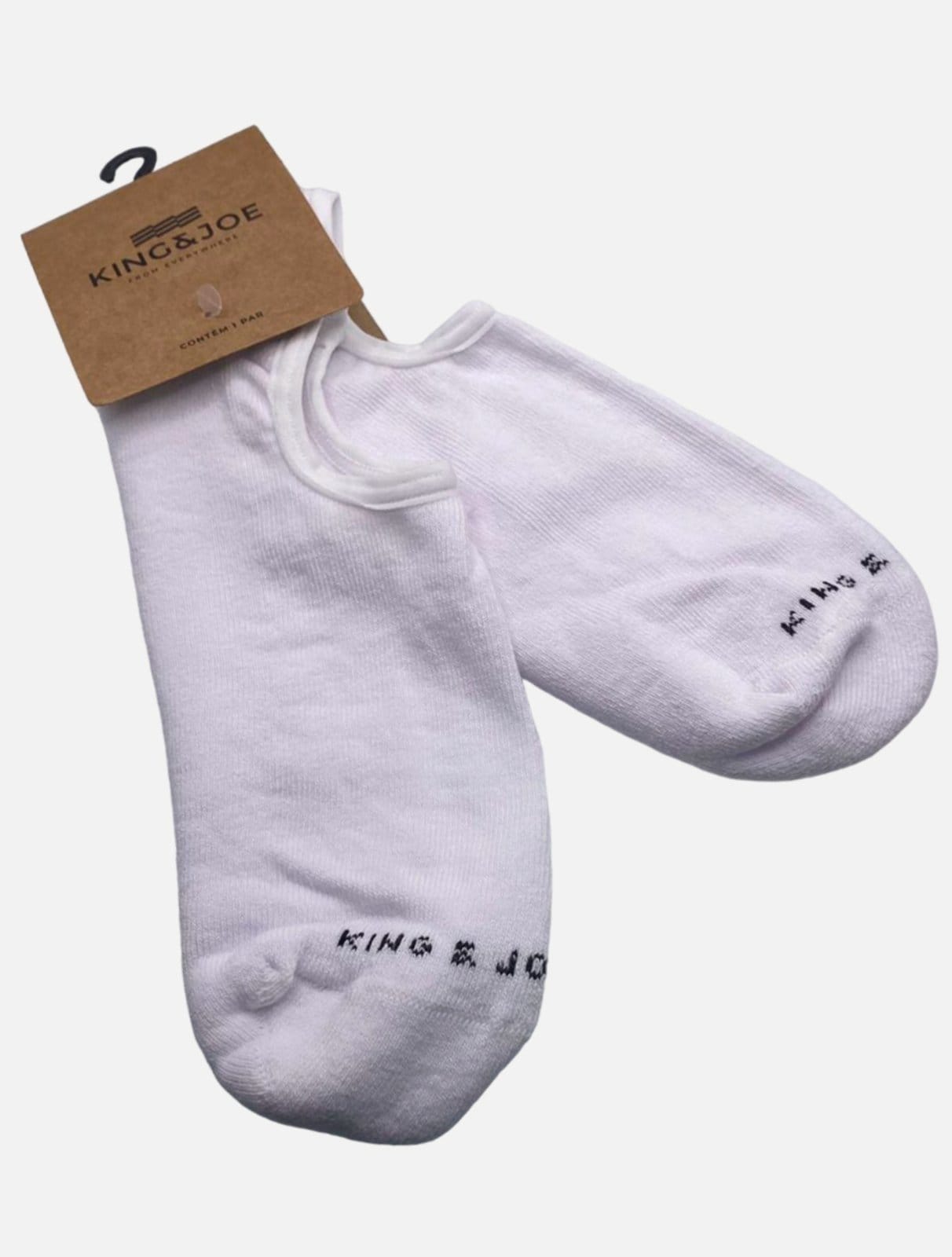 Meia King & Joe Invisível AC22504 Branca - 2