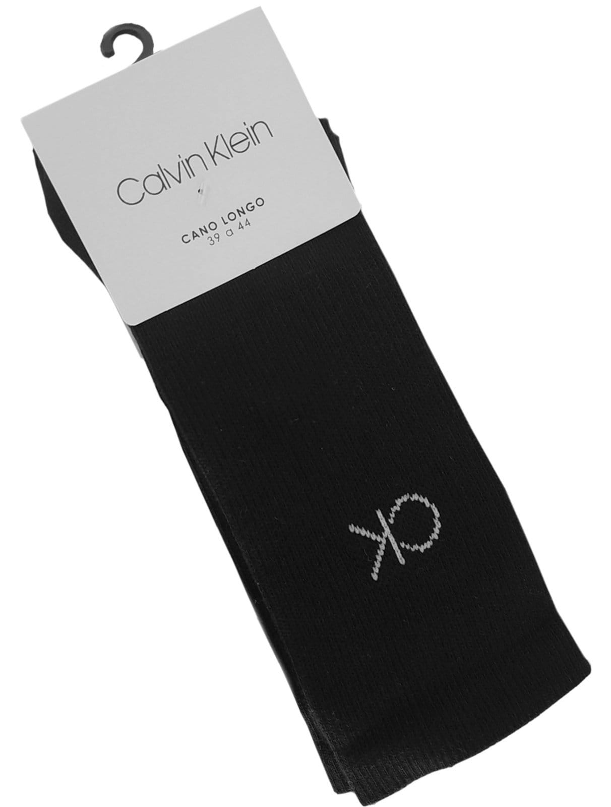 Vista 2 Meia Calvin Klein Esportiva Cano Longo Preta 1UN Calvin Klein preto