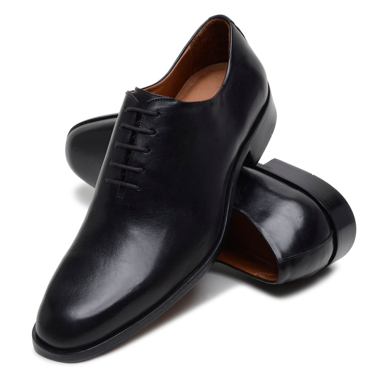 Vista principal Sapato Social Masculino Veritimo Sola De Couro Mocassim Clássico Amarrar Conforto Moda Veritimo preto