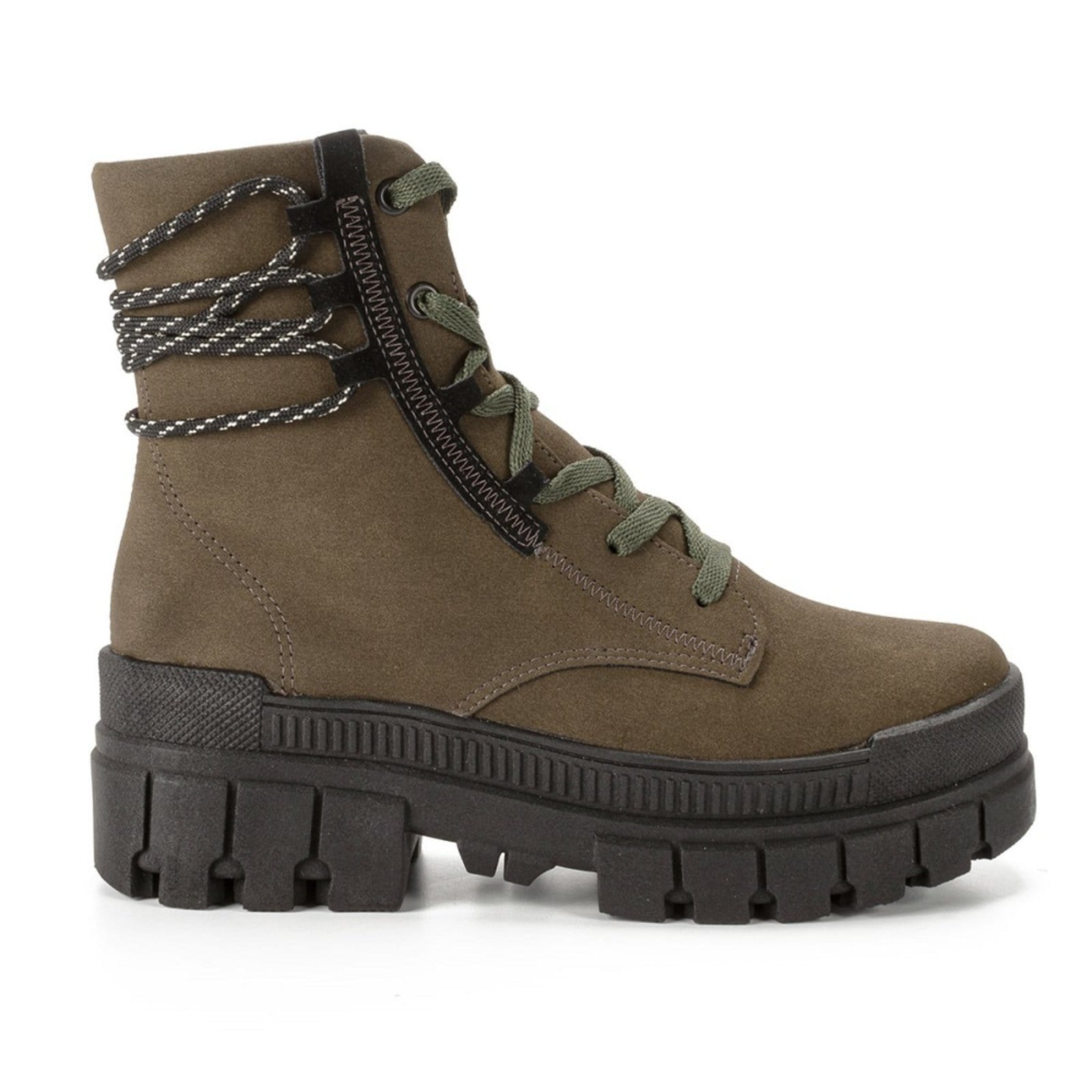 Vista principal Coturno Feminino Adulto Mississipi Q6662 MISSISSIPI verde militar