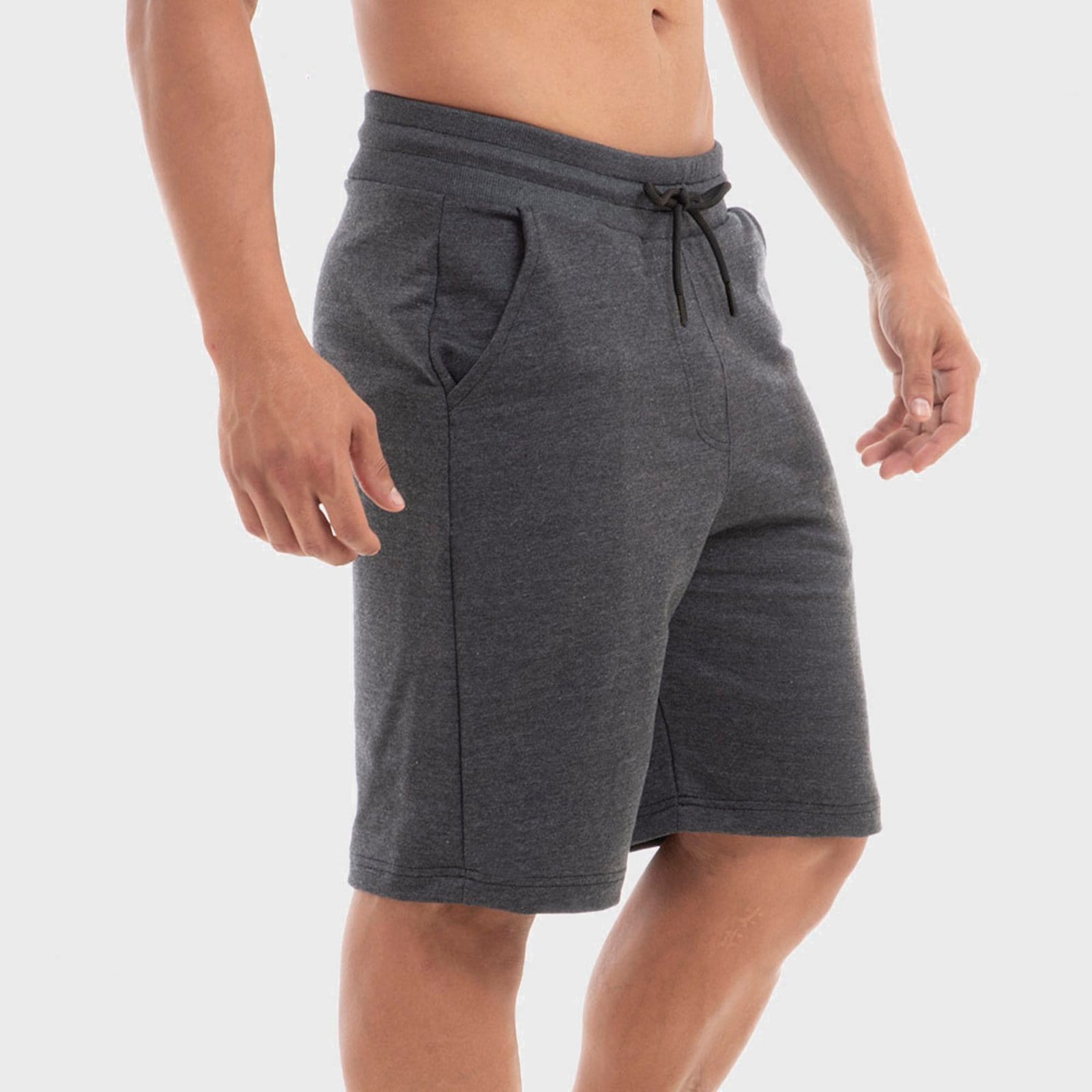 Bermuda Masculina Moletom Shorts Moletinho Benellys Chumbo