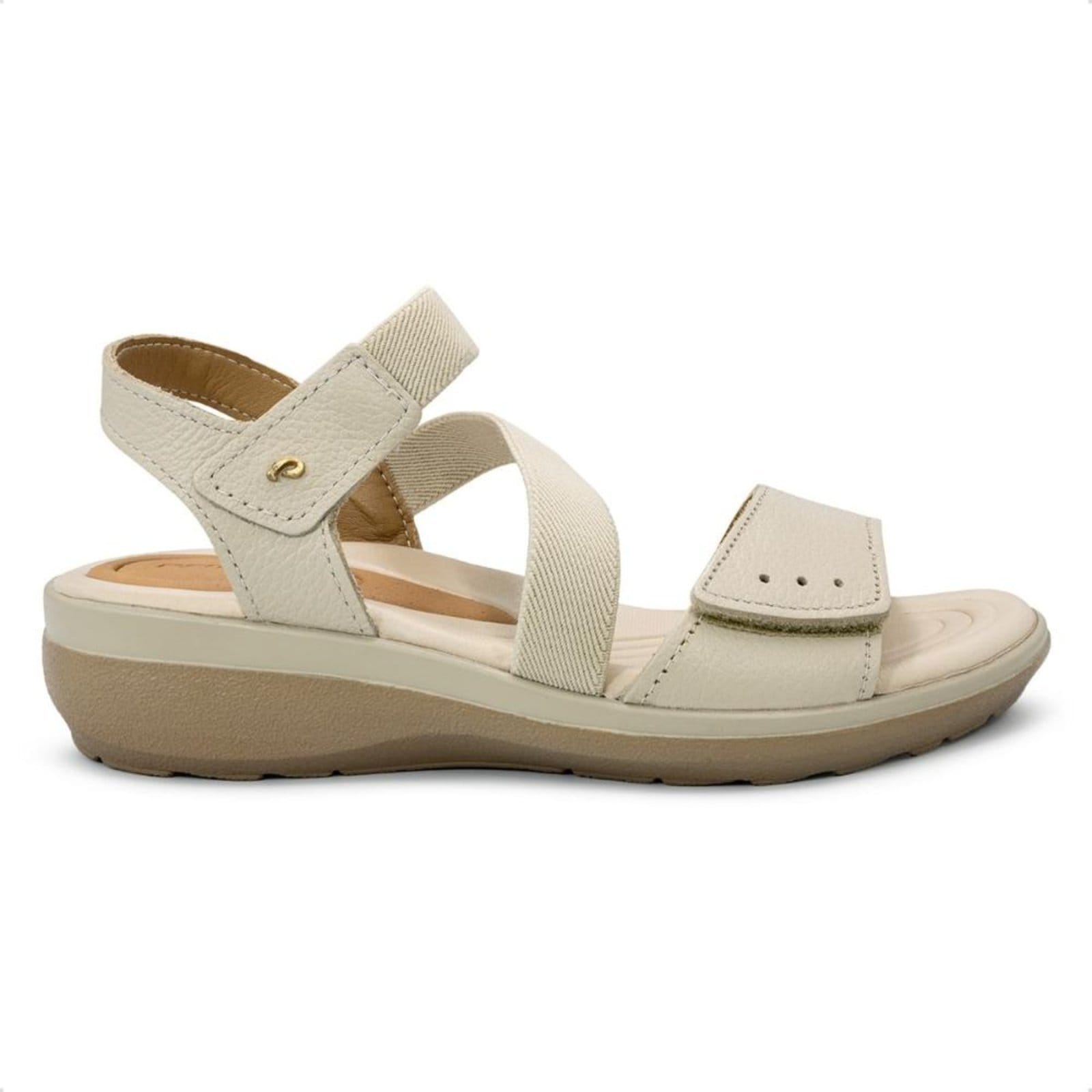 Vista principal Sandália Pegada Feminina em Couro 232711 PEGADA nude