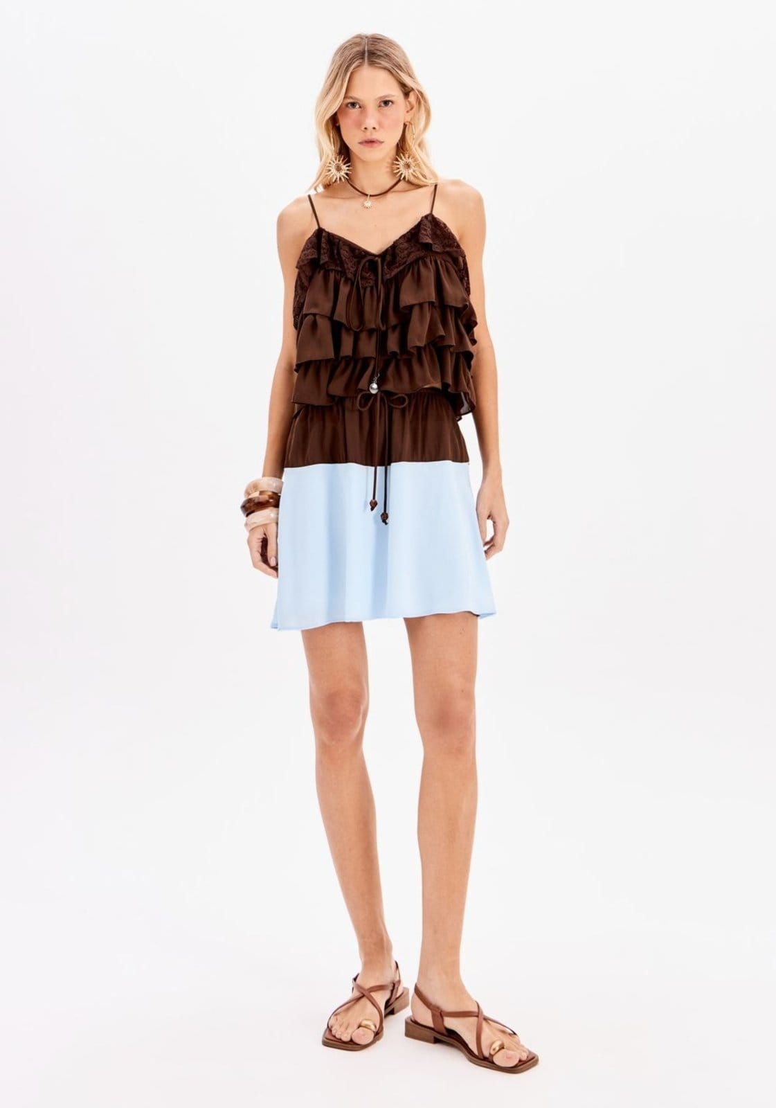 Vista principal Saia Curta Cós Largo My Favorite Things azul