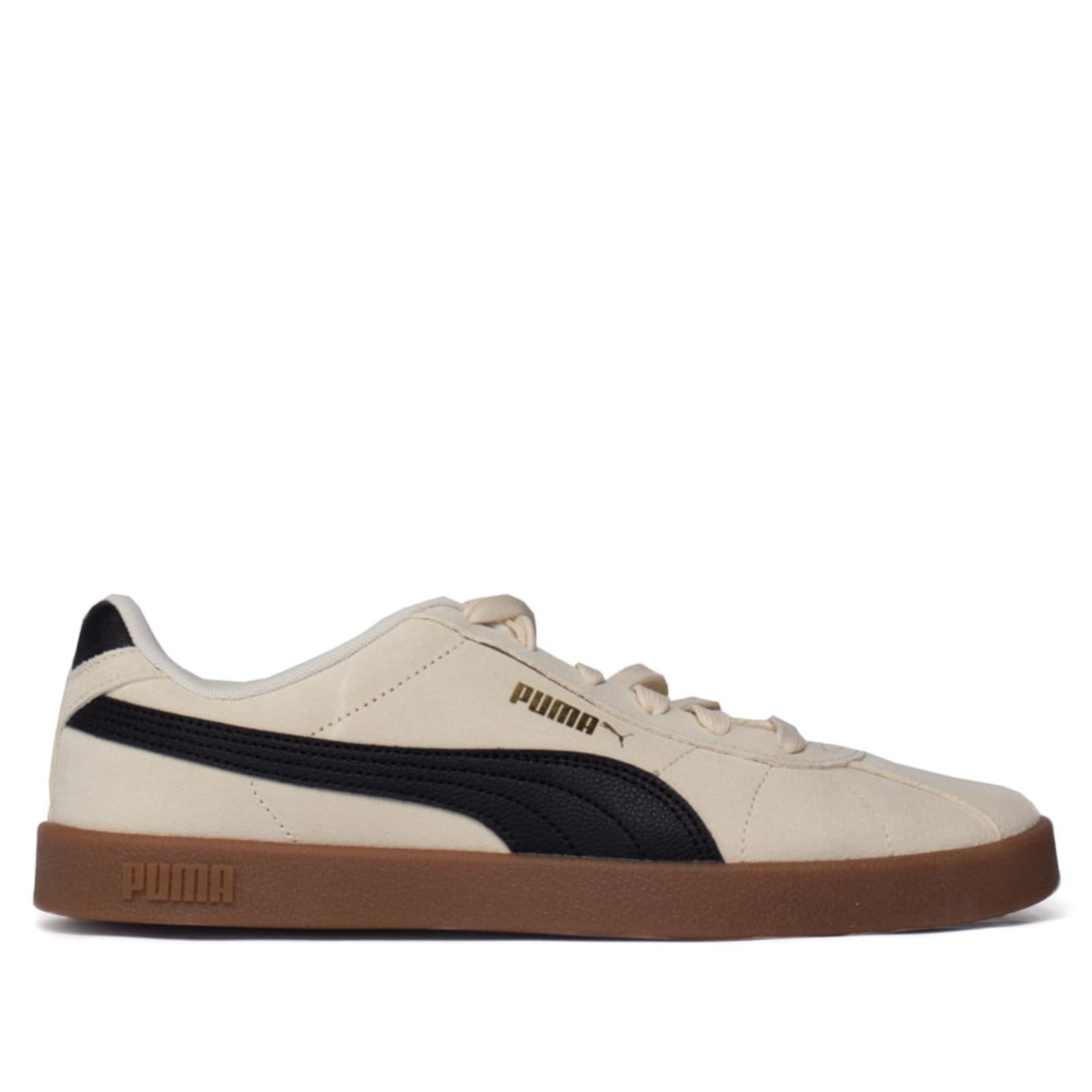 Tênis Masculino Puma Club II Camurça Off White/Preto