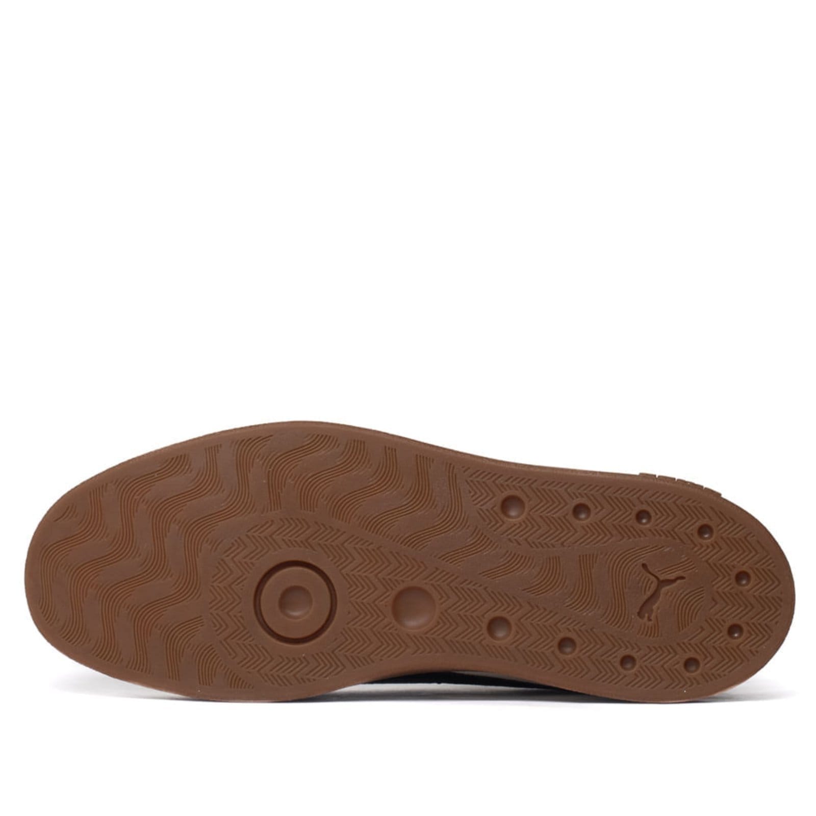 Vista 2 Tênis Masculino Puma Club II Camurça Off White/Preto Puma branco white