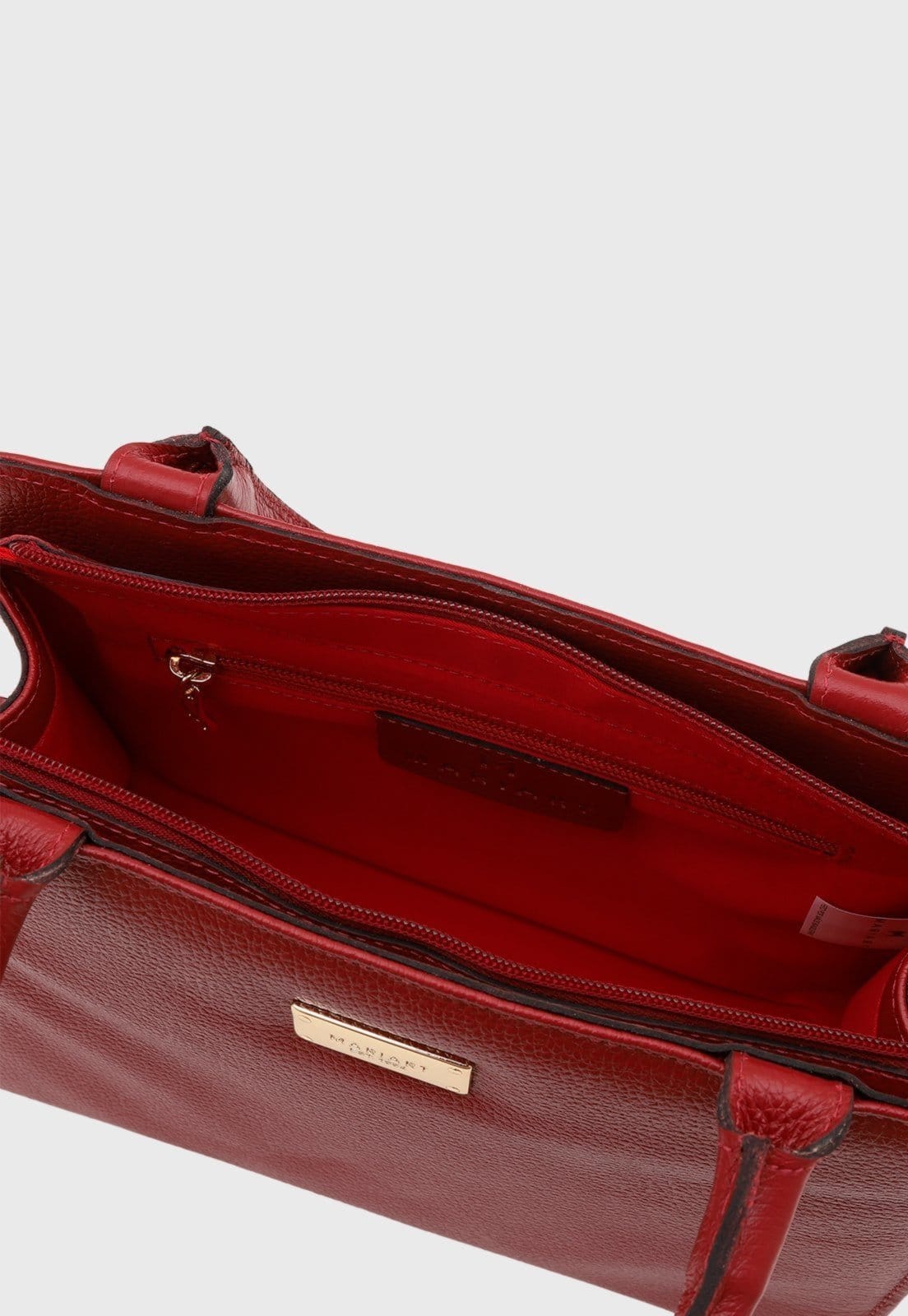 Vista 2 Bolsa Transversal Couro Mariart Maia Cereja Mariart vermelho