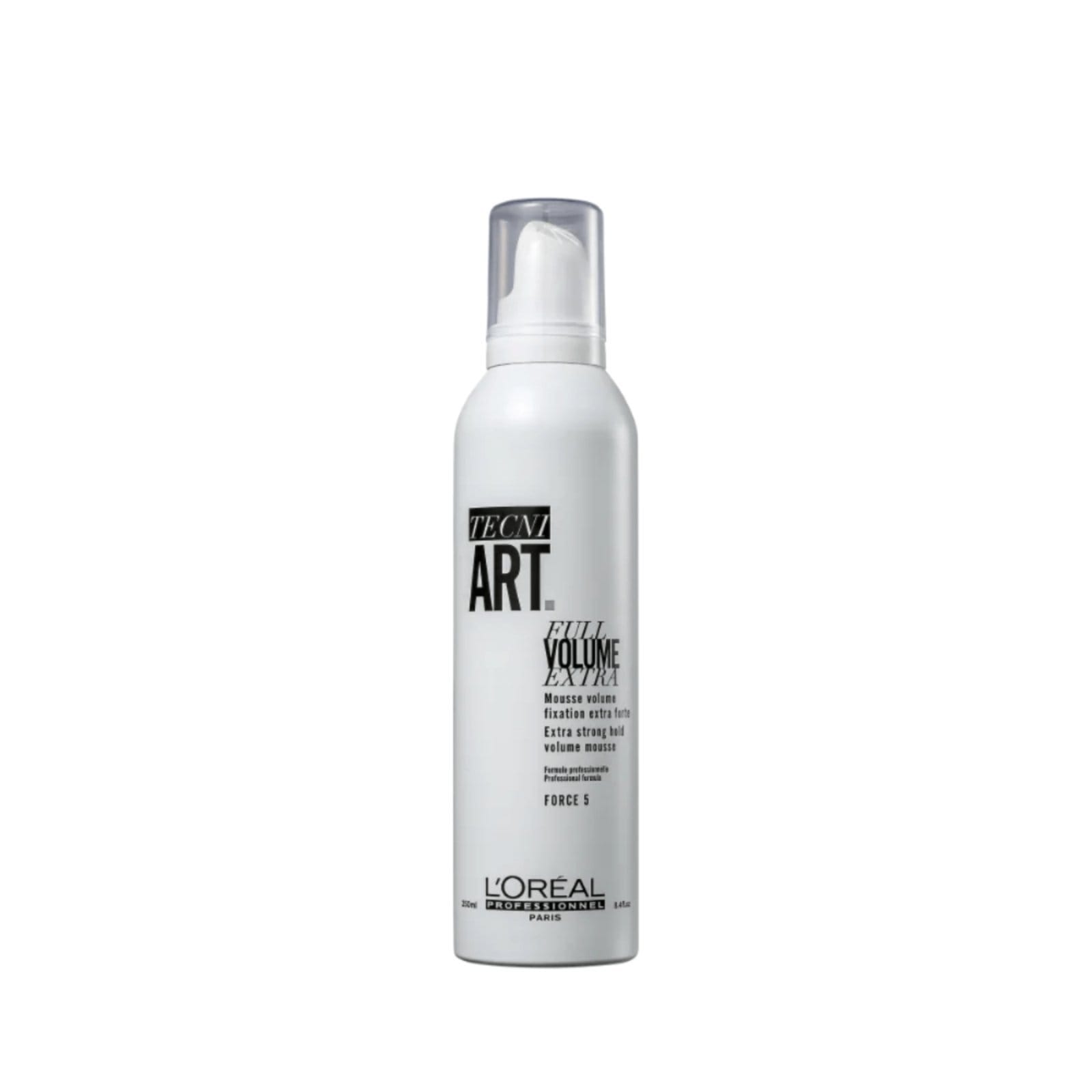 Vista principal L'Oréal Professionnel Tecni.Art Full Volume Force 5 - Mousse Fixador Loreal branco/preto