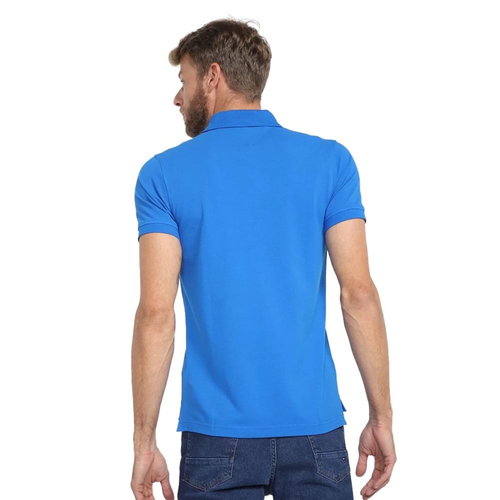 Vista 2 Camiseta Gola Polo Tommy Hilfiger 1985 Regular Claro Tommy Hilfiger azul