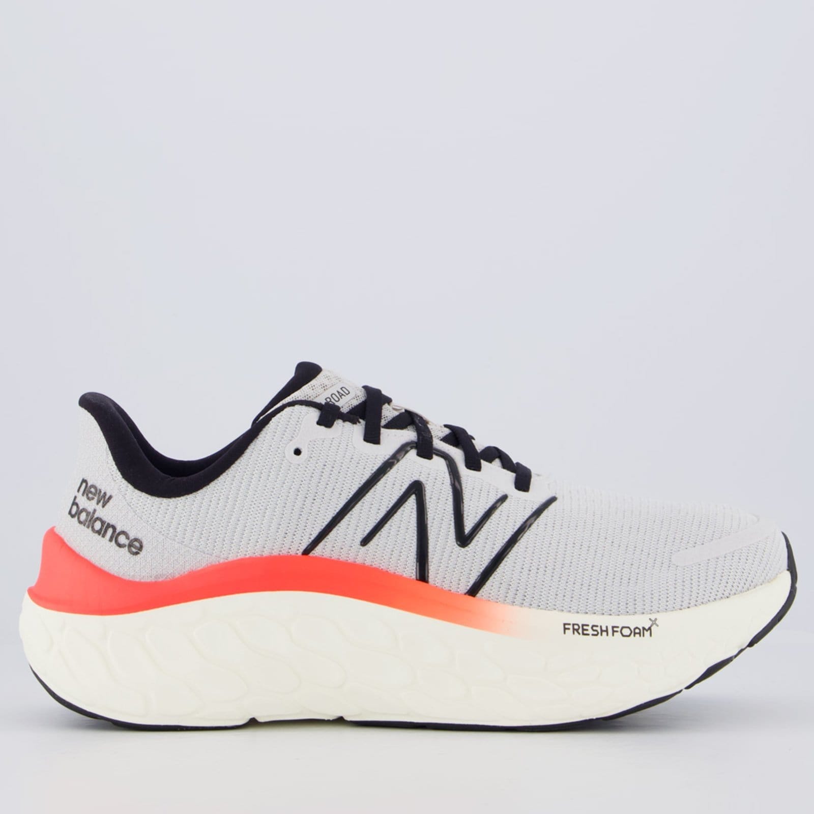 Vista principal Tênis New Balance Fresh Foam X Kaiha Road e Branco New Balance cinza