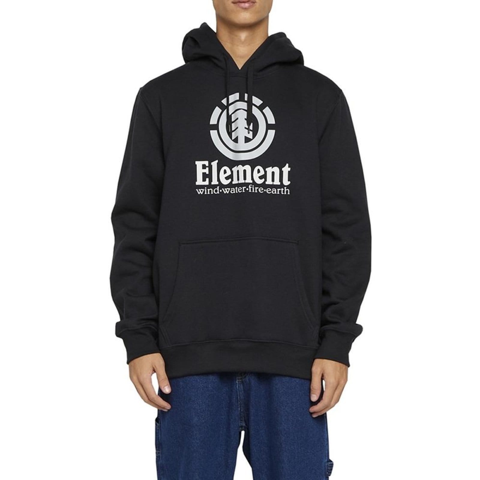 Vista principal Moletom Element Canguru Vertical 280G Plus Size Element preto