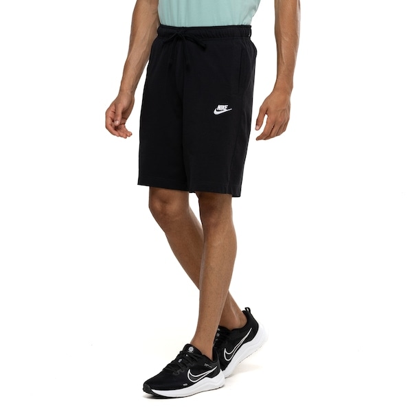 Imagem principal Bermuda Masculina Nike Club Jersey Moletom Leve Nike PRETO