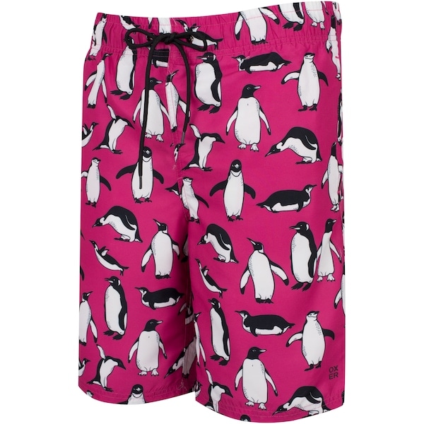 Imagem principal Bermuda de Natação Masculina Estampado Tradicional Oxer ROSA/BRANCO