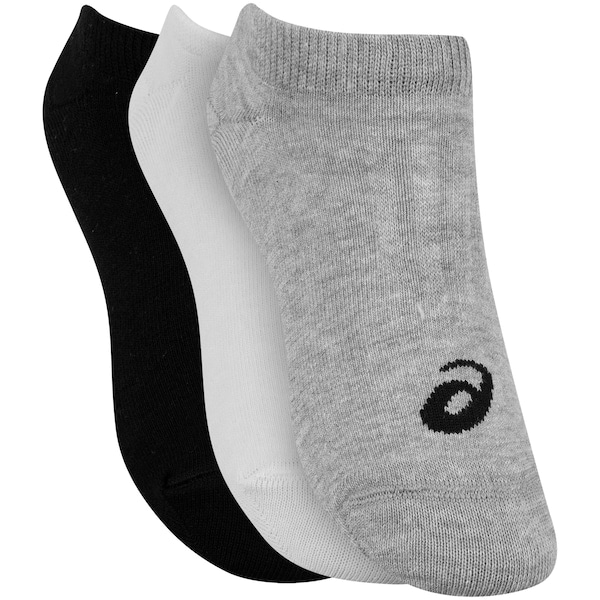 Imagem principal Kit 6 Pares de Meias No Show Soft Invisível ASICS Adulto ASICS PRETO/BRANCO