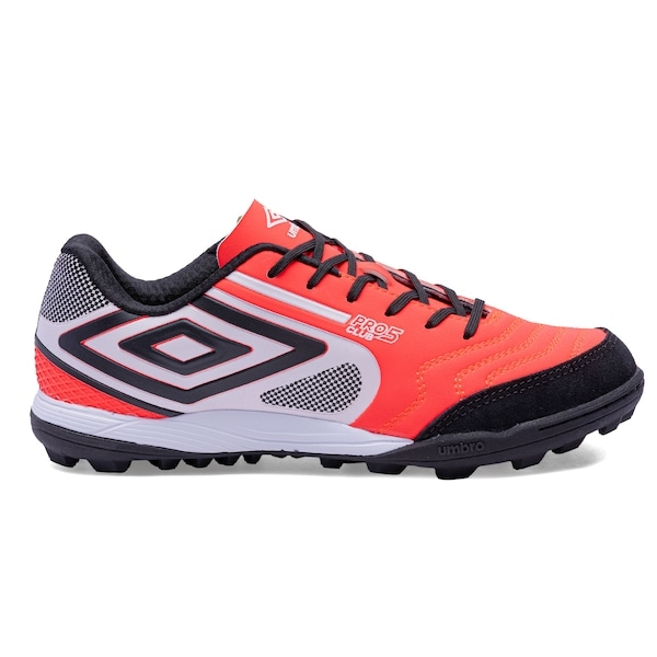 Imagem principal Chuteira Society Umbro Pro 5 Bump Club - Adulto Umbro CORAL/BRANCO