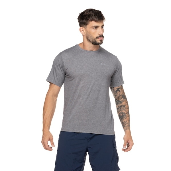 Imagem principal Camiseta Masculina Columbia com Proteção Solar Manga Curta Sun Trek Sleeve Columbia CINZA