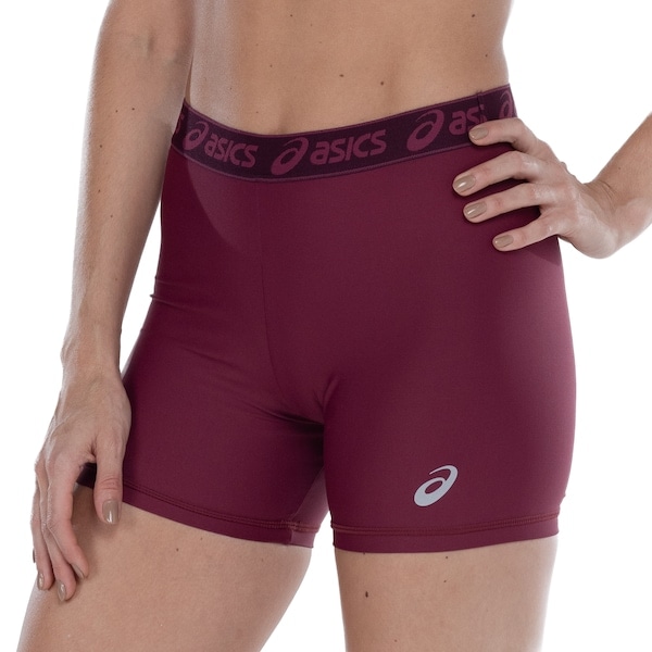 Imagem principal Bermuda Feminina ASICS com Proteção Solar Toya Run Basic ASICS VINHO