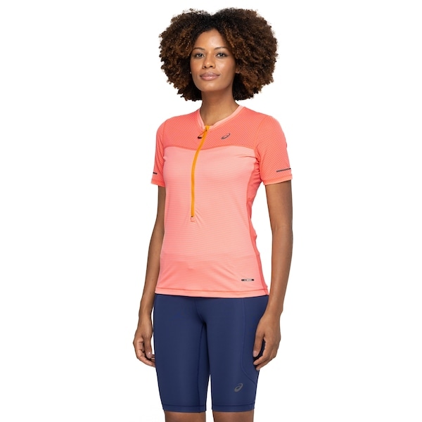 Imagem principal Camiseta Feminina ASICS Manga Curta Fuji Trail SS Top ASICS ROXO/VINHO