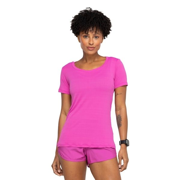 Imagem principal Camiseta Feminina Lauf Manga Curta Basic Color Lauf ROSA