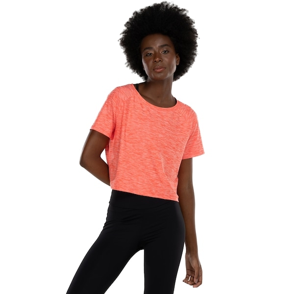 Imagem principal Blusa Cropped Feminina Oxer Duni Cava Raglan Oxer LARANJA