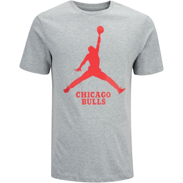 Imagem principal Camiseta Jordan Chicago Bulls Nike NBA Masculina ES Nike CINZA MESCLA