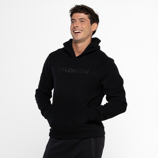 Imagem principal Blusão Masculino Salomon com Capuz Fleece Polar LT Salomon PRETO