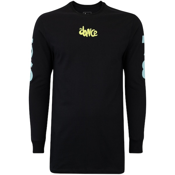 Imagem principal Camiseta Masculina FitDance Manga Longa Alongada com Silk FTDNC PRETO