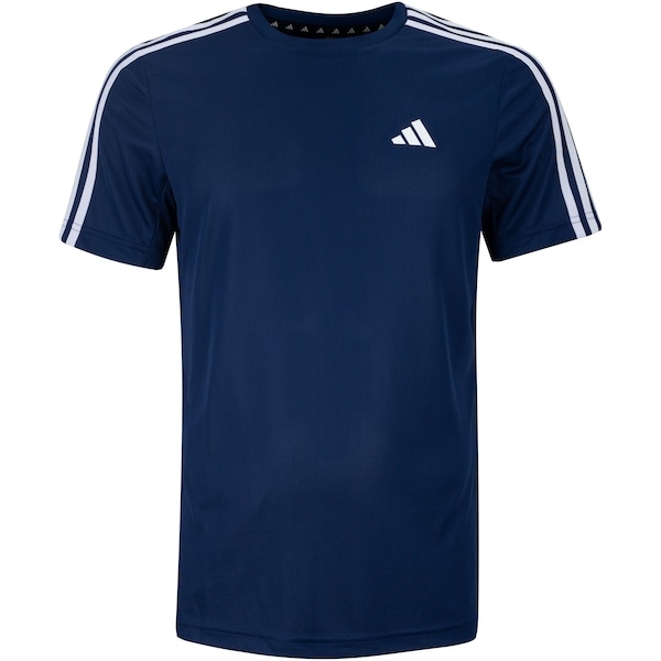 Imagem principal Camiseta Masculina adidas Manga Curta Essentials 3 Listras Adidas AZUL ESC/BRANCO