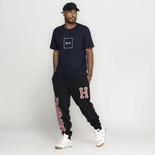 Imagem principal Camiseta Huf Manga Curta Essentials Box Logo HUF AZUL ESCURO