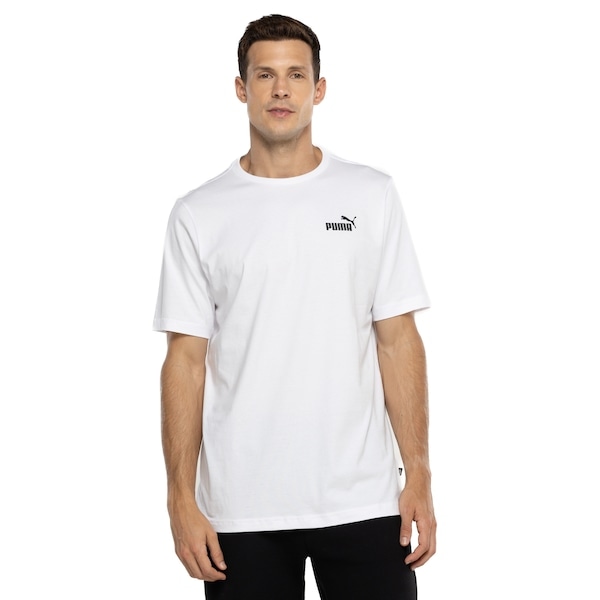 Imagem principal Camiseta Masculina Puma Manga Curta Essentials Small Logo Puma BRANCO