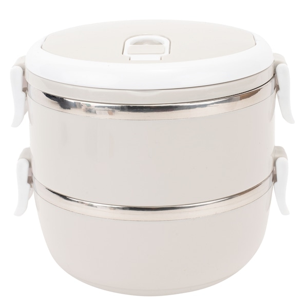 Imagem principal Marmita Dupla Oxer 1,2 Litros Oxer BRANCO/CINZA CLARO