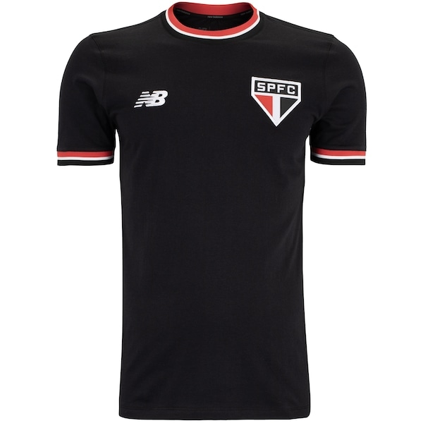Imagem principal Camiseta do São Paulo New Balance Masculina 24 Retrô New Balance PRETO