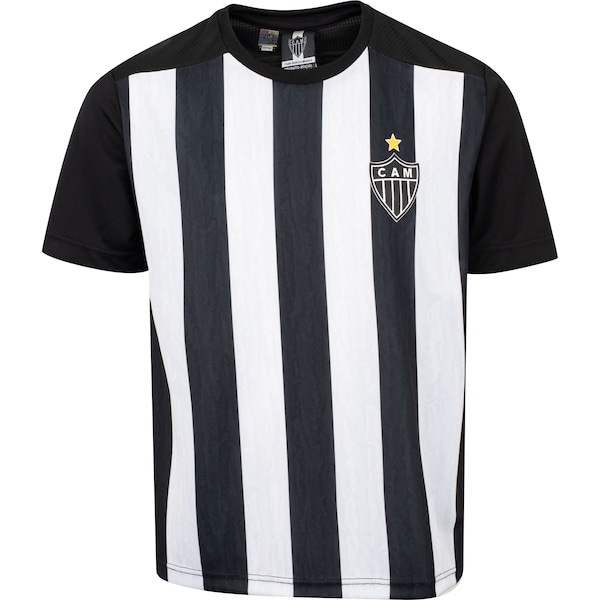 Imagem principal Camiseta do Atlético-MG Braziline Infantil Comet braziline BRANCO/PRETO