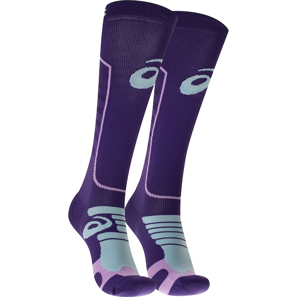 Imagem principal Meia Para Corrida Cano Alto Tamanho 34-38 ASICS Adulto ASICS ROXO/AZUL CLA