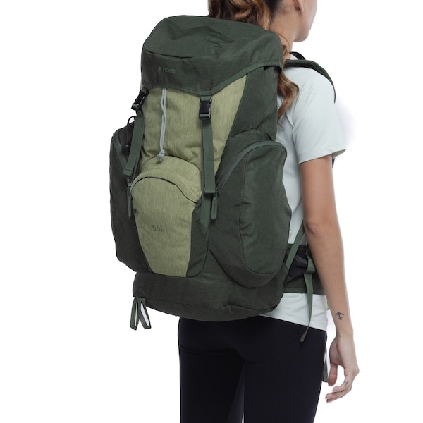 Imagem principal Mochila Nord Cargueira Trail 55 Litros Nord Outdoor VERDE/VERDE CLA