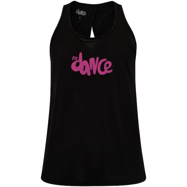 Imagem principal Camiseta Regata Feminina Fit Dance Transpassada Fit Dance PRETO/ROSA