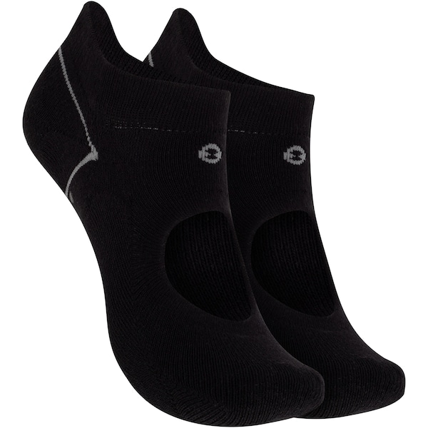 Imagem principal Meia Oxer Invisível Pilates Atoalhada Antiderrapante Tamanho Oxer PRETO