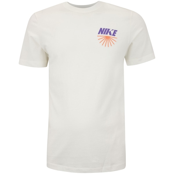 Imagem principal Camiseta Masculina Nike Manga Curta Sportswear Heritage Branding Open Nike BRANCO