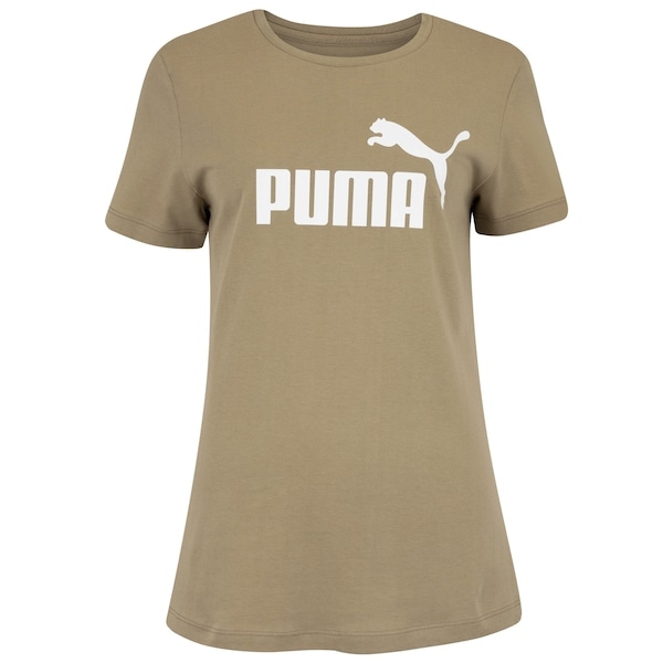 Imagem principal Camiseta Feminina Puma Manga Curta ESS Tee Logo Puma BEGE