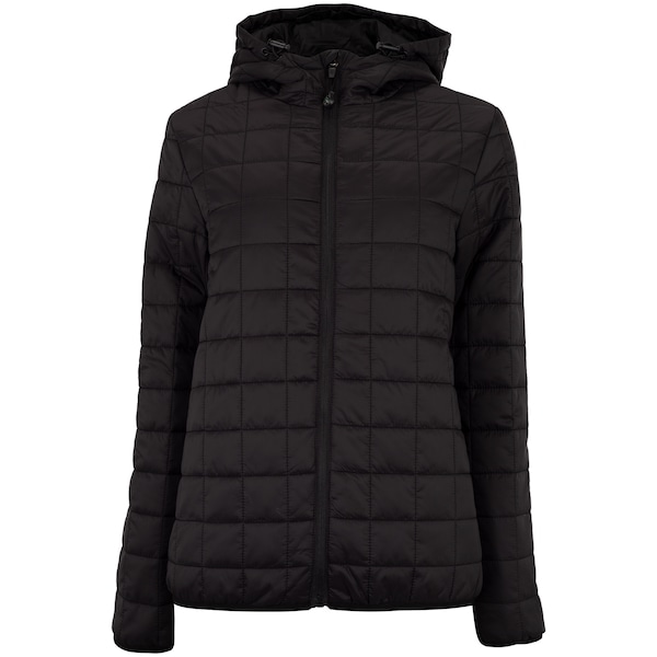 Imagem principal Jaqueta Feminina Nord com capuz Puffer Packable Bolso com zíper Nord Outdoor PRETO