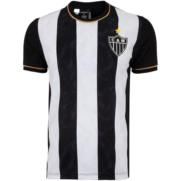 Imagem principal Camiseta do Atlético -MG Masculina Braziline Trevo braziline PRETO/BRANCO