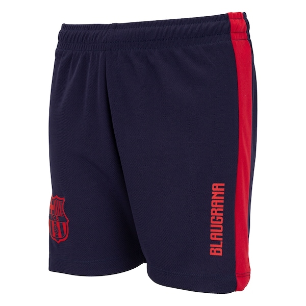 Imagem principal Calção do Barcelona Juvenil Recorte Dry Barcelona AZUL ESC/VERMELHO