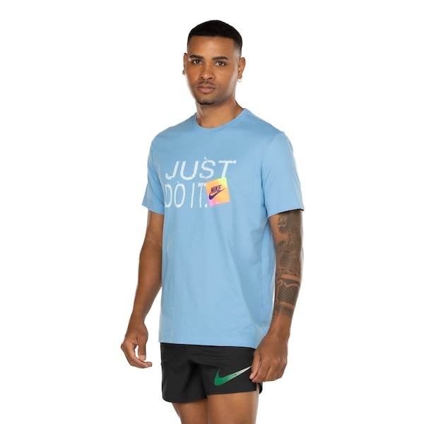 Imagem principal Camiseta Masculina Nike Manga Curta Sportswear 6MO Just Do It Nike AZUL