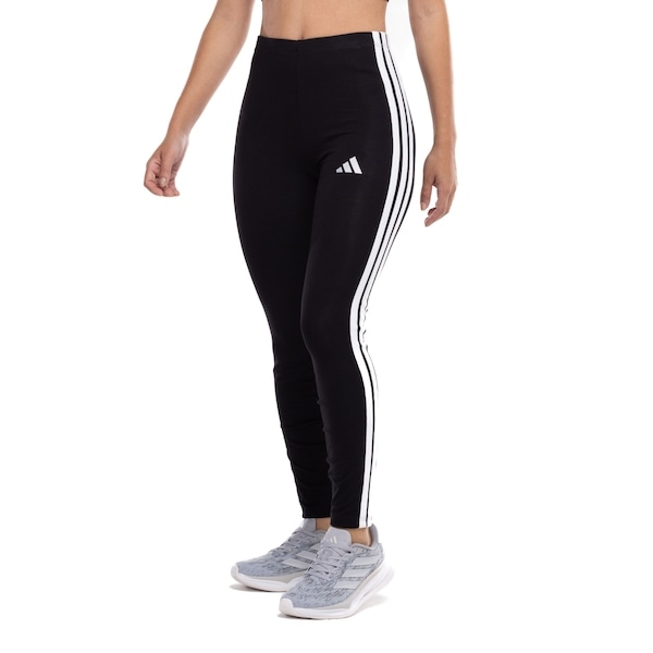 Imagem principal Calça Legging Feminina adidas 3 Stripes Adidas BRANCO/PRETO