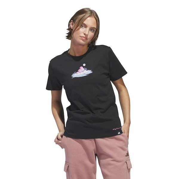 Imagem principal Camiseta Feminina adidas Manga Curta Gráfica Adidas PRETO
