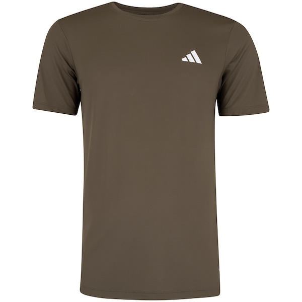 Imagem principal Camiseta Masculina adidas Manga Curta Own The Run 3 Listras Adidas VERDE ESCURO