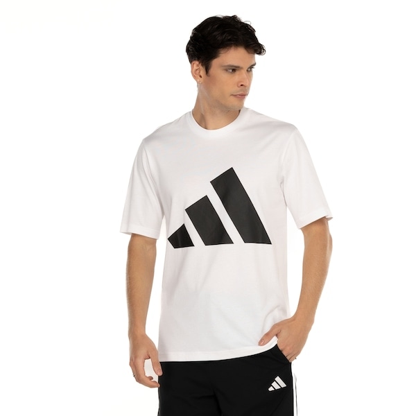 Imagem principal Camiseta Masculina adidas Manga Curta Big Logo Adidas BRANCO/PRETO
