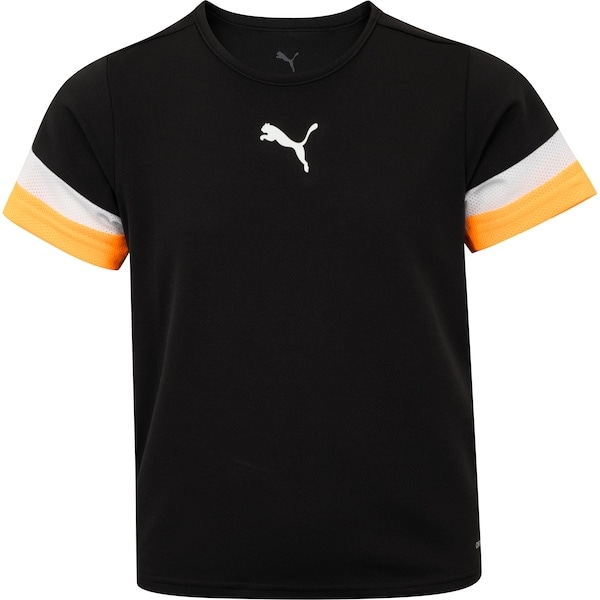 Imagem principal Camiseta Infantil Puma Manga Curta Individualrise Jersey Puma PRETO/LARANJA