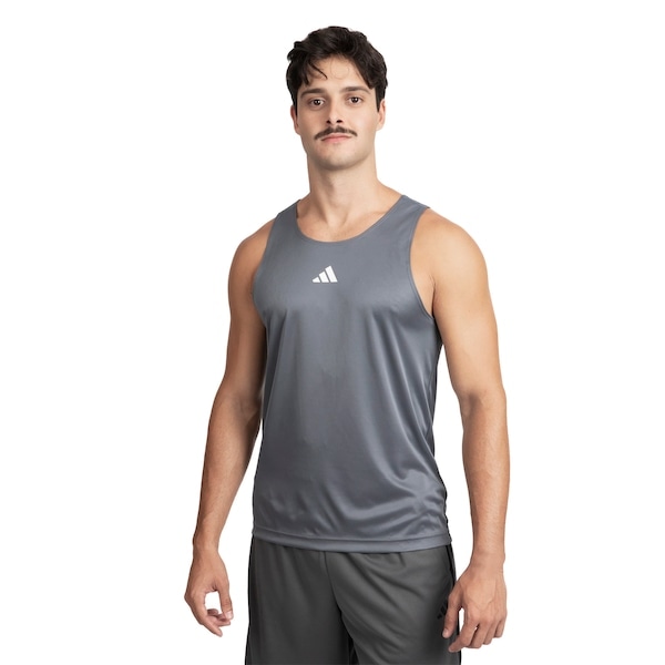 Imagem principal Camiseta Regata Masculina adidas Treino Básica Adidas CINZA ESCURO